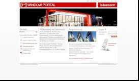 
							         1st WINDOW PORTAL - Informationsplattform für Internorm-Händler ...								  
							    