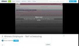 
							         2. Kronos Employee - Self scheduling on Vimeo								  
							    