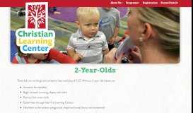 
							         2 Year Olds - Christian Learning Center at Prestonwood								  
							    