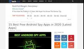 
							         20 Best Android Spy Apps 2019 That Will Make You Feel Like ...								  
							    