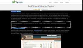 
							         20 Best Torrent Sites for Ebooks 2019 - Epubor								  
							    