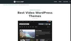 
							         20+ Best Video WordPress Themes 2019 - PremiumWP								  
							    