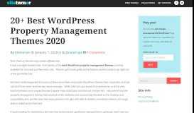 
							         20+ Best Wordpress Property Management Themes 2019 - Siteturner								  
							    