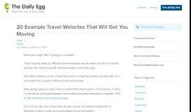
							         20 Example Travel Websites That Will Get You Moving - Crazy Egg								  
							    