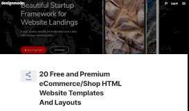 
							         20 Free and Premium eCommerce/Shop HTML Website Templates ...								  
							    