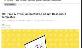 
							         20 Free & Premium Bootstrap Admin Dashboard Templates - Envato								  
							    