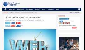
							         20 Free Website Builders For Small Business - Small Business Trends								  
							    