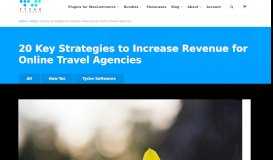 
							         20 Key Strategies to Increase Revenue for Online Travel Agencies ...								  
							    