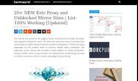 
							         20+ NEW Eztv Proxy and Unblocked Mirror Sites | List- 100% Working ...								  
							    