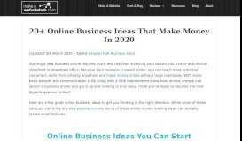 
							         20+ Online Business Ideas - Money Making Ideas That Work in 2019								  
							    