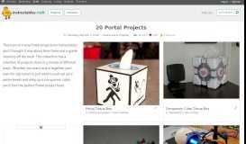 
							         20 Portal Projects - Instructables								  
							    