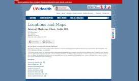 
							         20 S. Park Clinic - Internal Medicine, Suite 405 | UW Health | Madison ...								  
							    