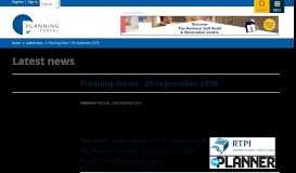 
							         20 September 2018 - Latest news | Planning Portal								  
							    