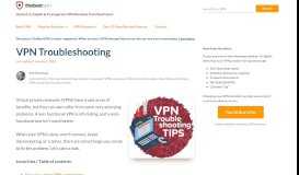 
							         20 Tips for Troubleshooting (& Fixing) Your VPN Connection								  
							    