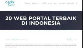 
							         20 Web Portal Terbaik Di Indonesia | ArgiaCyber.com								  
							    