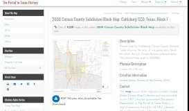 
							         2000 Census County Subdivison Block Map: Callisburg CCD, Texas ...								  
							    