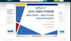 
							         2010 USER FORUM Web Stuff – Web Portal Administration Jovo Filips ...								  
							    