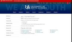 
							         20108 Southbound - University of South Alabama								  
							    
