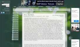 
							         2012 – The Movie | The Mayan Calendar Portal								  
							    