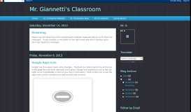 
							         2013 - Mr. Giannetti's Classroom								  
							    