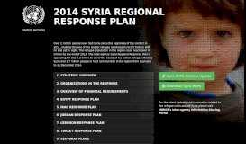 
							         2014 syria regional response plan - UNHCR								  
							    