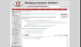 
							         2016 Spring ISAT - Homedale School District								  
							    