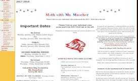 
							         2017-2018 - Math with Ms. Mascher - Google Sites								  
							    
