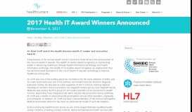 
							         2017 Health IT Award Winners Announced - Health Current								  
							    