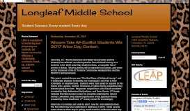 
							         2017 - Longleaf Middle School								  
							    