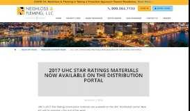 
							         2017 UHC Star Ratings Materials Now Available on the Distribution ...								  
							    