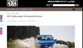 
							         2017 Volkswagen V6 Amarok Review - Pat Callinan's 4X4 Adventures								  
							    