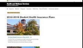 
							         2018 - 19 Plans | Health and Wellness Services | University of ...								  
							    