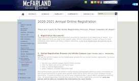 
							         2018-2019 On-Line Registration - McFarland School District								  
							    