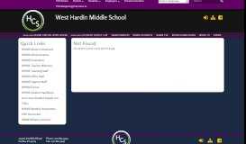 
							         2018-2019 Open House Info - West Hardin Middle School								  
							    