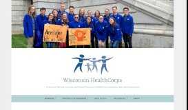 
							         2018-2019 Positions | Wisconsin HealthCorps								  
							    