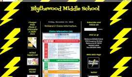 
							         2018 - Blythewood Middle School								  
							    
