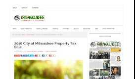 
							         2018 City of Milwaukee Property Tax Bills - Milwaukee Community ...								  
							    