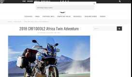 
							         2018 CRF1000L2 Africa Twin Adventure – Expedition Portal								  
							    