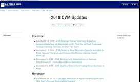 
							         2018 CVM Updates | FDA								  
							    