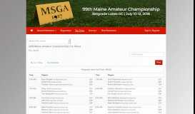 
							         2018 Maine Amateur Championship Event Portal :: Tee Times								  
							    