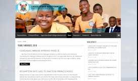 
							         2018 – Ministry of Education – Lagos State Government								  
							    