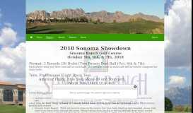 
							         2018 Sonoma Showdown Event Portal :: Welcome - Golf Genius								  
							    