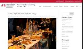 
							         2018 Sugar Plum Fairy Tea Party | Minnesota Conservatory for the Arts								  
							    