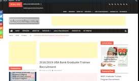 
							         2018/2019 UBA Bank Graduate Trainee Recruitment : Todaystrending ...								  
							    