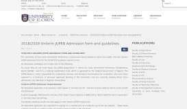 
							         2018/2019 Unilorin JUPEB Admission form and guidelines								  
							    