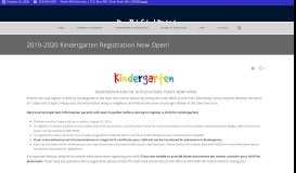 
							         2019-2020 Kindergarten Registration Now Open! – Deer Park School ...								  
							    