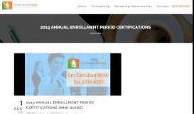 
							         2019 Annual Enrollment Period Certifications [Mini Guide] - Financial ...								  
							    