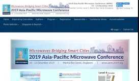 
							         2019 Asia-Pacific Microwave Conference (APMC)								  
							    
