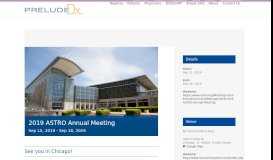 
							         2019 ASTRO Annual Meeting | PreludeDx								  
							    