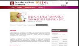 
							         2019 C.M. Easley Symposium and Resident Research Day | CME ...								  
							    